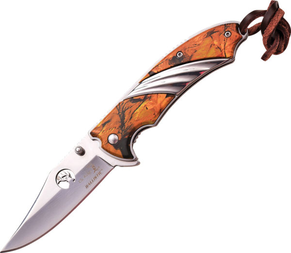 Elk Ridge Linerlock A/O ,Elk Ridge Linerlock A/O Knife,Elk Ridge Linerlock A/O Knife Orange Camo (3.25")