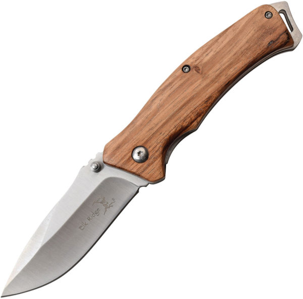 Elk Ridge Linerlock ,Elk Ridge Linerlock Knife ,Elk Ridge Linerlock Knife Zebrawood (3.25")