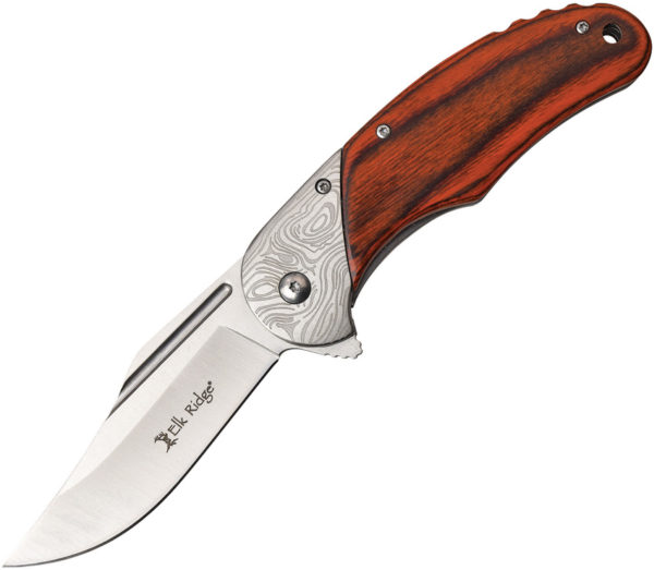 Elk Ridge Framelock,Elk Ridge Framelock A/O Knife ,Elk Ridge Framelock A/O Knife Brown (3.5")