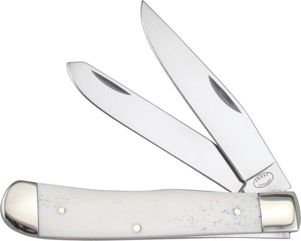 Frost Cutlery Trapper White Smooth Bone