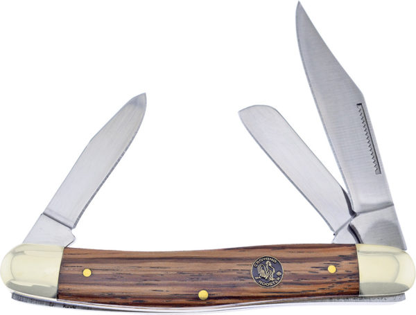 Frost Cutlery Large Stockman Zebrawood