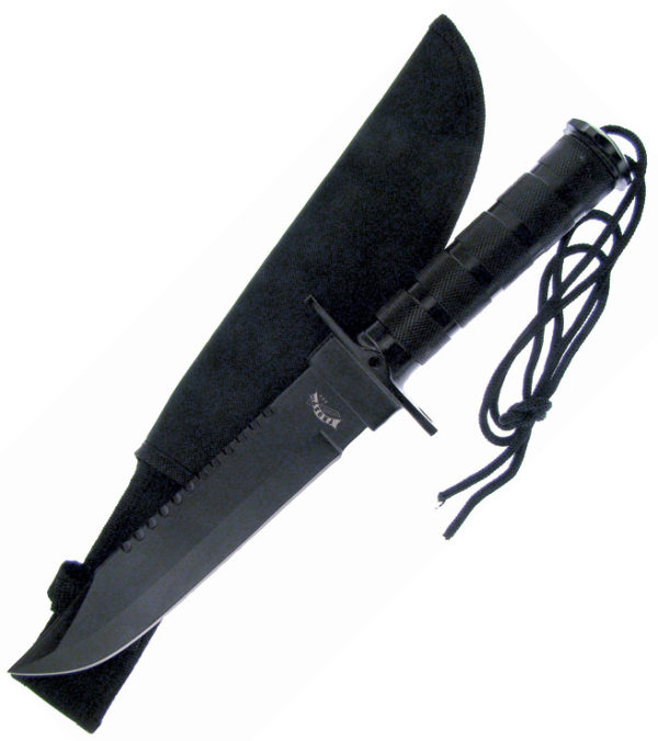 Frost Cutlery Survival Knife Black (7.5")