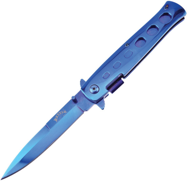 Frost Cutlery Stiletto Linerlock A/O Blue (3.5")