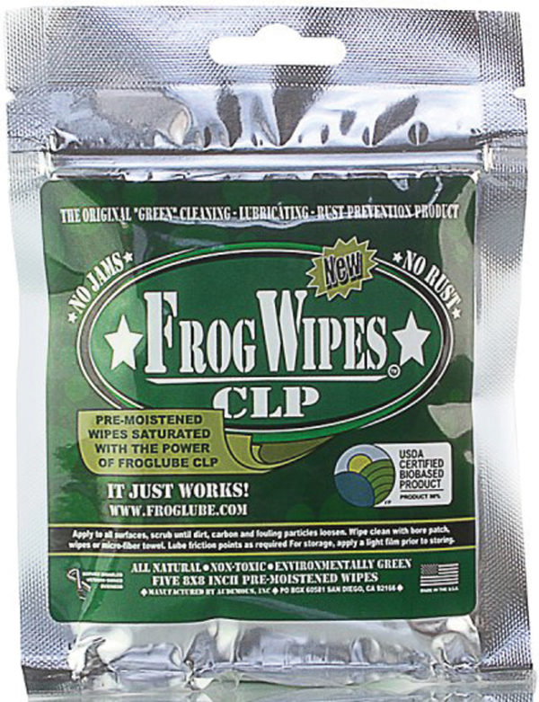 FrogLube Treated Wipes 5 Pack