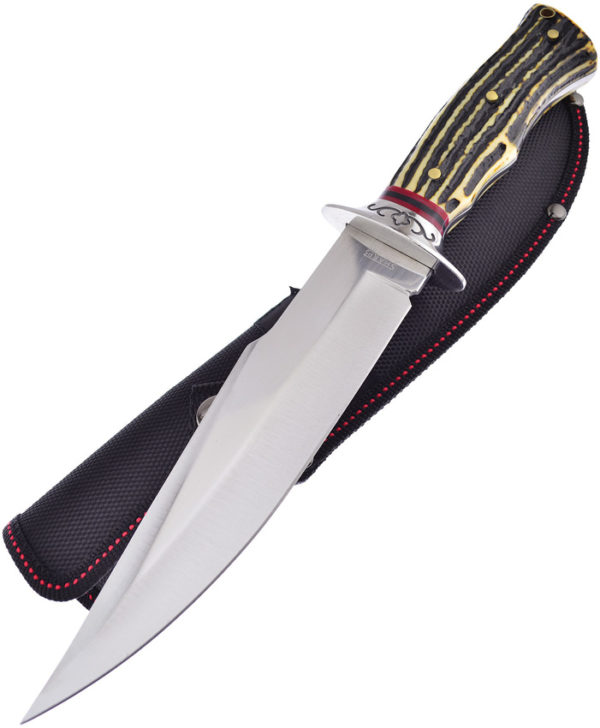 Frost Cutlery Fixed Blade Imitation Stag (7")