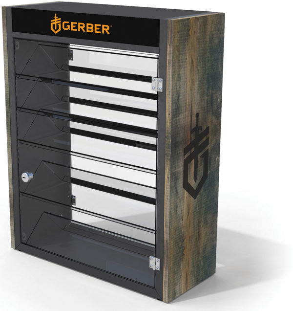 Gerber Display Wood Steel Counter