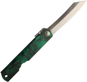 Higonokami Blue Paper Steel Jade (3″)