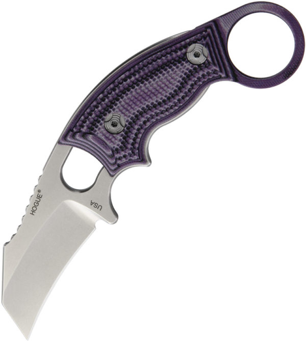 Hogue EX-F03, Hogue EX-F03 Hawkbill, Hogue EX-F03 Hawkbill Karambit Knife Purple, Hogue EX-F03 Hawkbill Karambit Knife Purple G-Mascus (2.25" SW), Hogue EX-F03 Hawkbill Karambit Knife Purple G-Mascus (2.25" SW) 35328