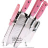 Hen & Rooster Int Seven Piece Kitchen Set Pink Hen & Rooster Int Seven Piece Kitchen Set Pink