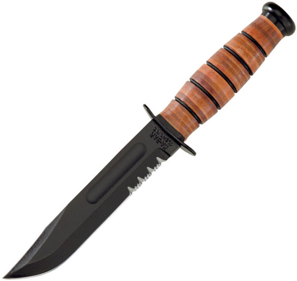 Ka-Bar Short , Ka-Bar Short USMC Knife,Ka-Bar Short USMC Knife Serrated (5.25")