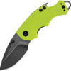 Kershaw Shuffle Lime Green BlackWash (2.38")