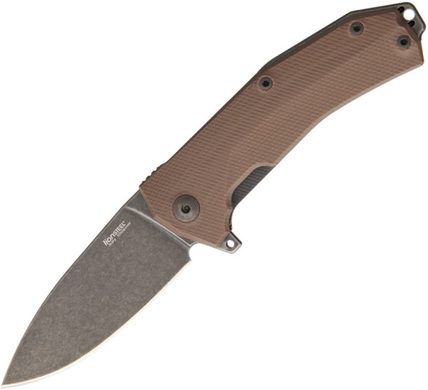 LionSTEEL KUR Linerlock Br Stonewash (3.375")
