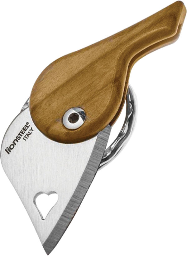 LionSTEEL LionBeat Heart Olive Wood (1.125")