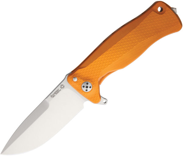 LionSTEEL SR11 Satin Orange Framelock (3.5")
