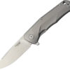 LionSTEEL TRE Titanium Framelock Gray (2.88")