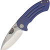 Medford Theseus Knife, Medford Theseus Knife Blue Titanium,Medford Theseus Knife Blue Titanium (3.63")