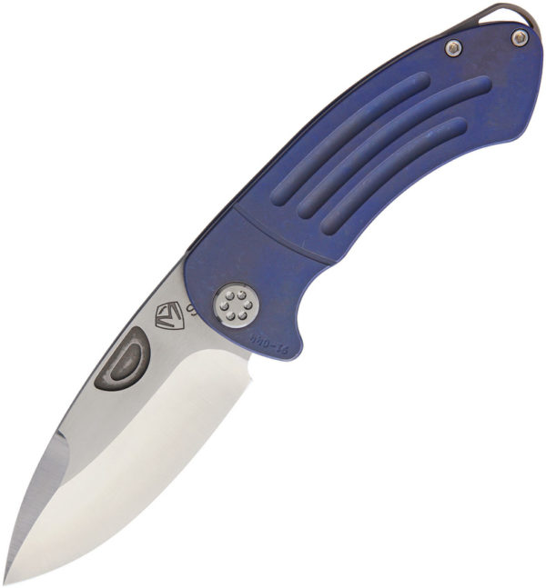 Medford Theseus Knife, Medford Theseus Knife Blue Titanium,Medford Theseus Knife Blue Titanium (3.63")