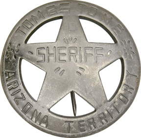 Badges Of The Old West Tombstone Arizona Terr Sheriff