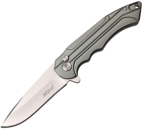 MTech Button Lock Knife, MTech Button Lock Knife Gray (3.25")