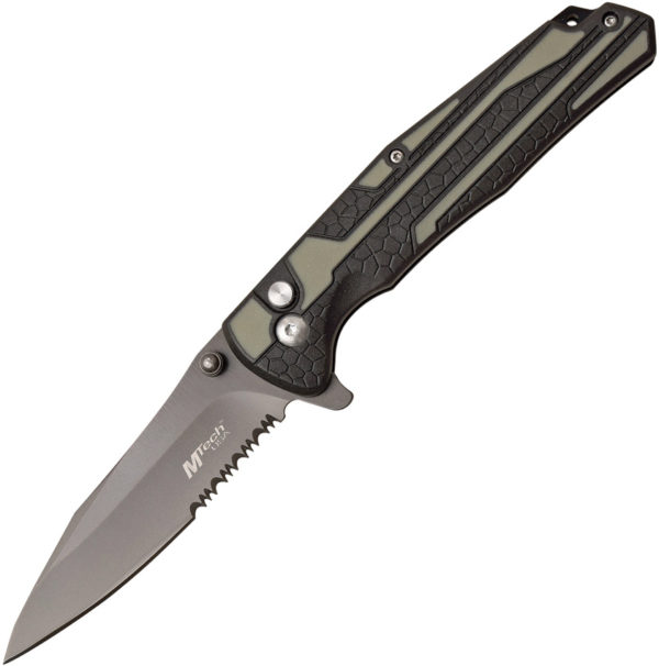 MTech Button Lock , MTech Button Lock Knife Black/Gray (3.5"),MTech Button Lock Knife Black/Gray (3.5") for sale