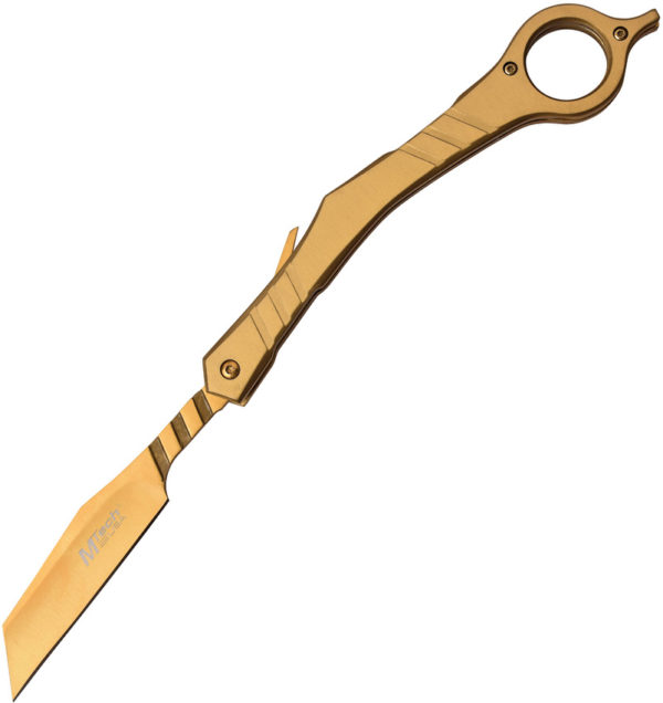 MTech Folding Razor , MTech Folding Razor Gold (4")