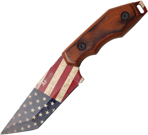 MTech American Flag Fixed Blade Knife (4.25") for sale