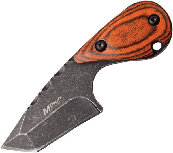 MTech Fixed Blade Knife Brown Pakkawood (2.5")