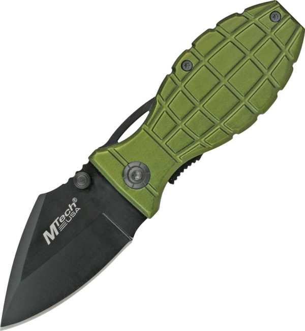 MTech Grenade, MTech Grenade Linerlock Knife Green (2.5")