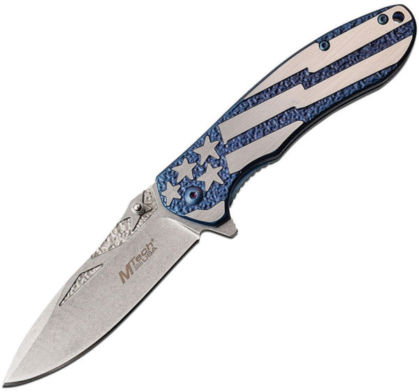 MTech Framelock A/O Knife Blue (3.5")