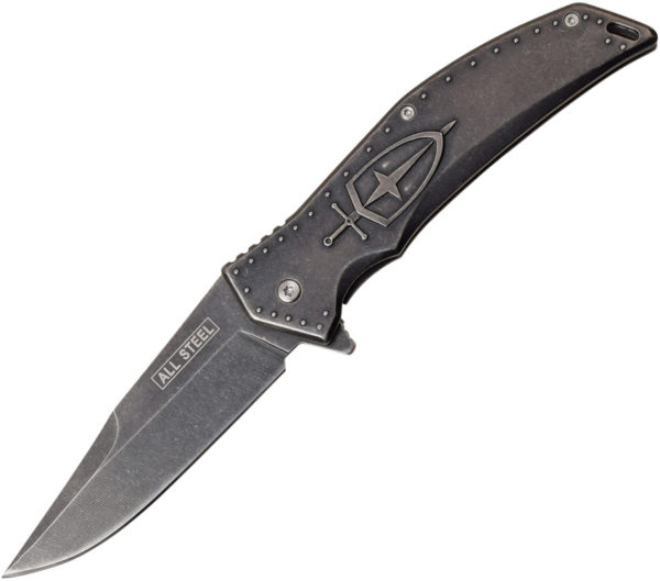 MTech Framelock A/O Knife Black SW (3.75")