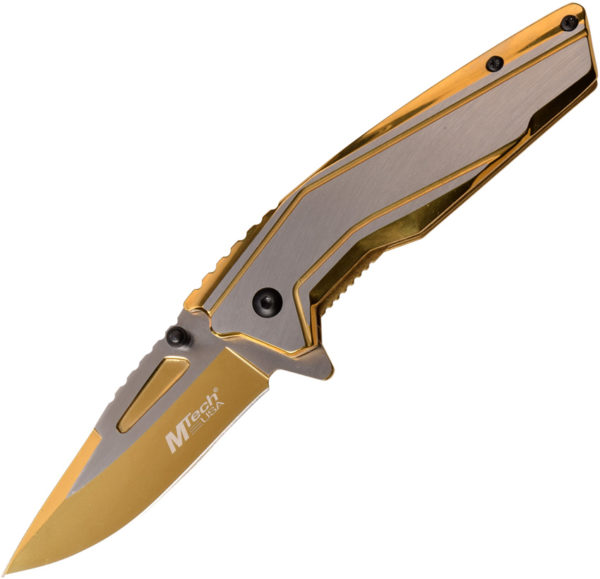 MTech Linerlock A/O Knife Gold (3")