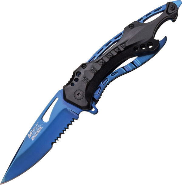 MTech Linerlock A/O - MTech Linerlock A/O Knife Blue (3.25")
