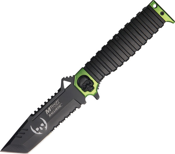 MTech Skull Tanto A/O Knife Black Serrated MTech Skull Tanto A/O Knife Black Serrated
