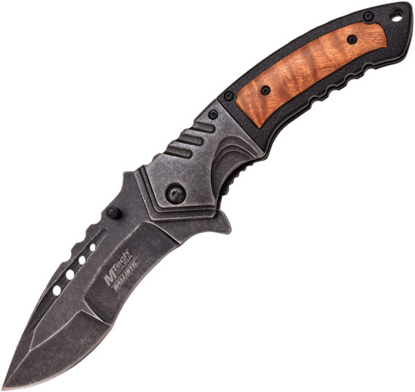 MTech Linerlock A/O Knife Brown Wood (3.5")