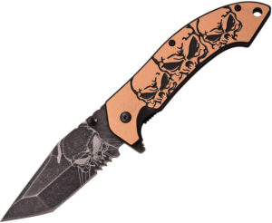 MTech Skull Linerlock A/O Tan (3.5″)