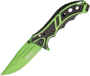 MTech Linerlock Black/Green A/O (3.63″)