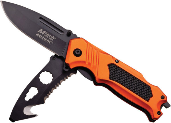 MTech Dual Blade Linerlock A/O Knife Orange (3.25")