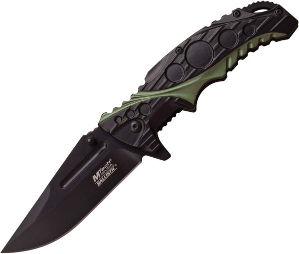 MTech Linerlock A/O Black/Green (3.5")