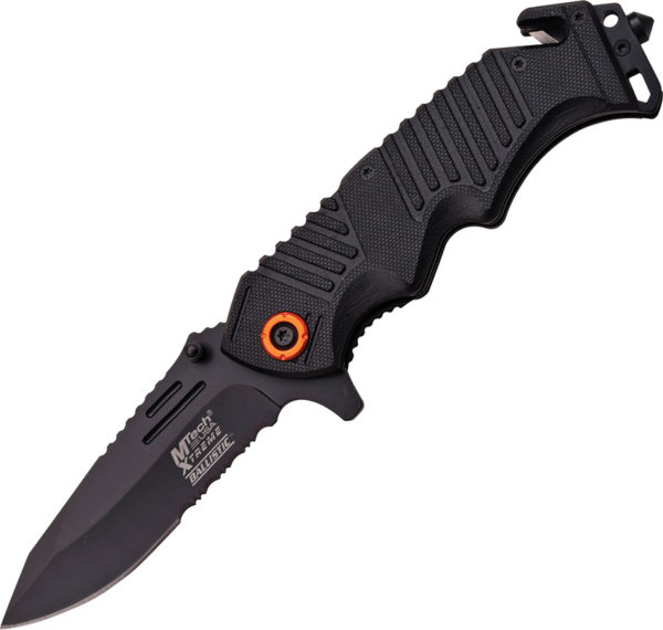 MTech Xtreme Rescue Linerlock Black A/O (3.5")