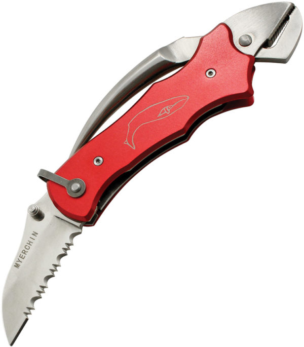Myerchin Sailors Tool Linerlock Red (2.25") Myerchin Sailors Tool Linerlock Red (2.25")