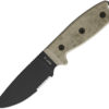 Ontario RAT-3 Serrated w/Nylon Sheath (3.88")