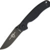 Ontario RAT II Linerlock Black D2 (3")