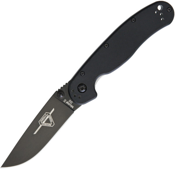Ontario RAT II Linerlock Black D2 (3")