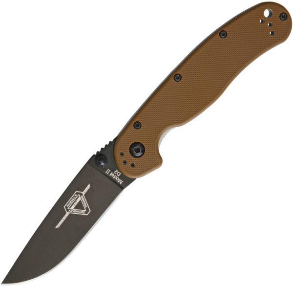 Ontario RAT II Linerlock Coyote Brown (3")