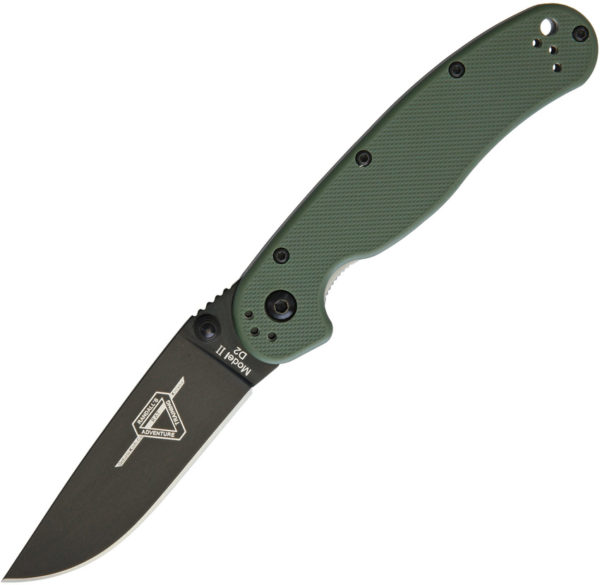 Ontario RAT II Linerlock OD Green D2 (3")