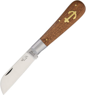 OTTER-Messer Large Anchor Knife Sapeli Wood (2.75″)