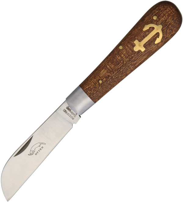 OTTER-Messer Small Anchor Knife Sapeli Wood (2.5")
