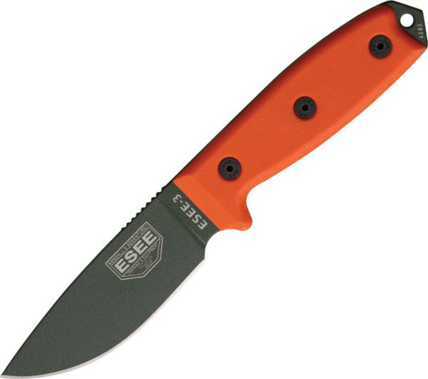 ESEE Orange with Black Sheath (3.75″, OD Green)