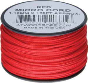 Atwood Rope MFG Micro Cord 125ft Red
