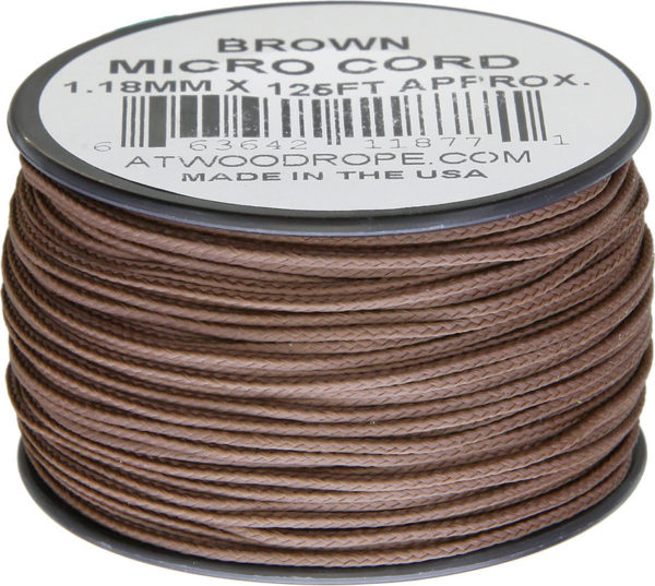 Atwood Rope MFG Micro Cord 125ft Brown